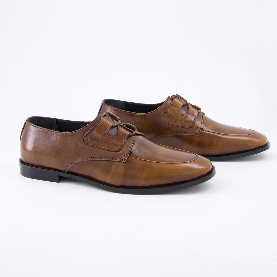 The Double Lace Up Oxford - Brown